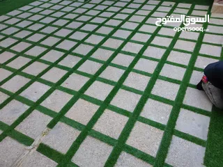 7 عشب صناعي اقل سعر بالمملكة وتحدي بسعر كثافة وثبات لون  يوجد صناعة  اردني  فيتنامي سعودي مصري امراتي