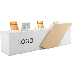  6 Reception Counter with LED lights High Quality office furniture  Reception Desk