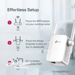  3 تى بى لينك موسع مدى شبكة 300Mbps - موديل (TL-WA855RE)