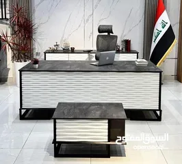  24 مكتب اداري مميز 140*70 تفصيل خشب لامينت مستورد مكفول بسعر المصنع موديلات فخمه مميزة بأقل الاسعار