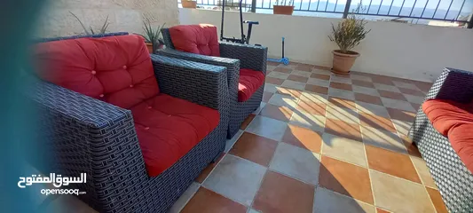  3 كنب راتان حالة جديد استخدام شهرين