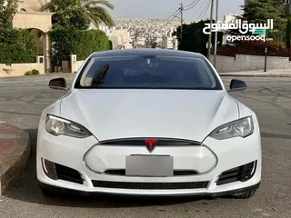  2 تيسلا موديل Model S فحص كامل كلين تايتل ولا ملاحظة مالك اول 140 الف كيلو فقط