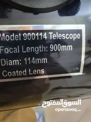  16 تلسكوب غير مستعمل موديل 900114  diam 114 mm coated lens