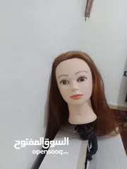  1 رأس لتعليم لف الشعر