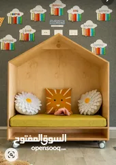  7 مكتبات قصص ستاند كتب خشب اطفال