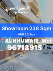  7 Showroom for rent in prime location-Al khuwair-Service road KFC