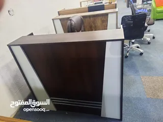 20 كاونتر استقبال مميز قياس 120سم  توصيل وتركيب مجاني داخل عمان والزرقاء لامينيت للأثاث المكتبي