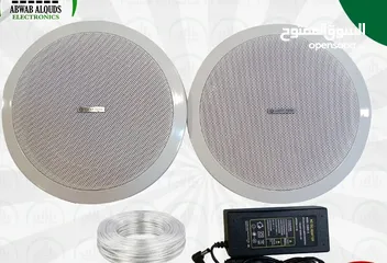  1 سماعات سقف و سماعات جدارية تعمل بنظام البلوتوث Ceiling Speaker Bluetooth