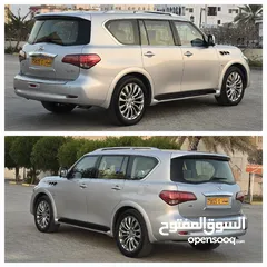  22 إنفينيتي QX80 خليجي بدون حوادث ولاصبغ سيرفس وكاله المالك الاول جديدة