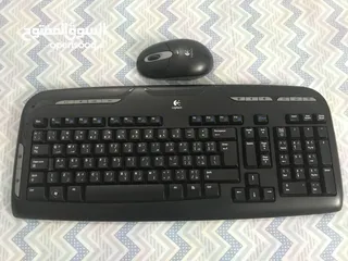  1 Logitech mouse & keyboard