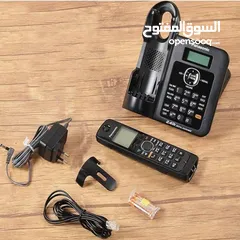  6 تلفون ارضي لاسلكي مع قاعدة تحكم ديجيتال نوع بناسونك صناعة ماليزيا KX-TG3811BX