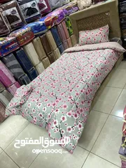  4 لحاف مفرد معرق والعاب  قماش باكستاني تفصيل   لحاف مفرد بعده الوان مشكل