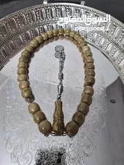  1 مسبحه فاتوران عدد 33 خرزة لون بني محروق من أجمل الألوان لون خشبي مميز