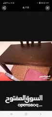  3 ..تخت مع فرشه ..كراسي بار زان..6 كراسي زان مع طاوله زان