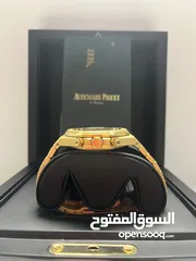  4 AP Royal Oak Chronograph – 41mm Yellow Gold Blue Tapisserie Dial  Full Package