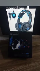  6 سماعة sadesR9 gaming headset7.1USB محيطيه و حالة السماعة ممتاز تستخدم للإجتماعات و الميكرفون ممتاز