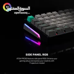  3 Fantech MK913 ATOM PRO83 RGB بلوتوث، لوحة مفاتيح الألعاب اللاسلكية زحل