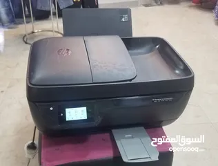  7 طابعات hp ملونة ويرلس مع سكانر وحبر جديد اصلي