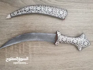  13 خنجر دمشقي مكحل فضه