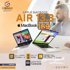  1 ماك بوك أبل APPLE MACBOOK AIR  13.3 مستعمل 