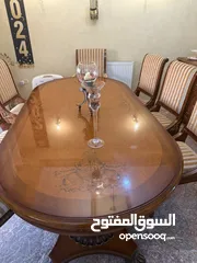  8 غرفة ضيوف وسفرة مستعمل للبيع