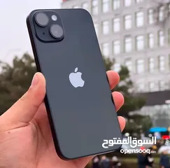  1 ايفون 13 اصلي جيجا 256 بطارية 81 هدية كفر ولزقة وشاحن الاصلي متوفر توصيل