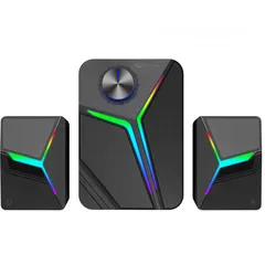  5 Meetion SP2011 2.1 Gaming Stereo Desktop Speakers with Subwoofers سماعات بإضاءة