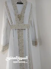  1 قفطان قطعتين مطرز دبل كلوش