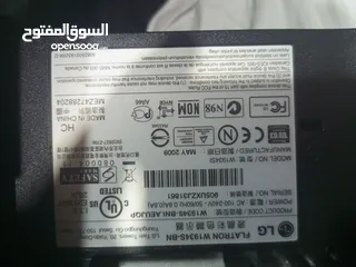  2 شاشة LG أصلية 19 إنش – موديل W1934S بحالة ممتازة