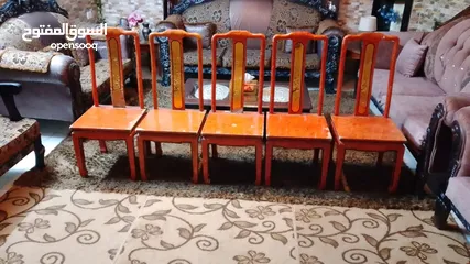  1 خمس كراسي طاوله سفراء فقط مستعمل للبيع