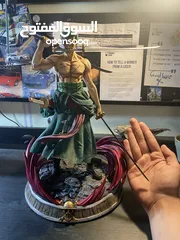  3 Zoro from one piece anime action statue, 40cm tall