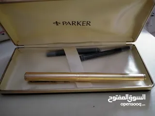 12 قلم Parker مطلي دهب بالكامل عيار 14