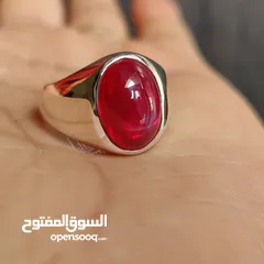  1 Italian silver ring with yaqoot irani