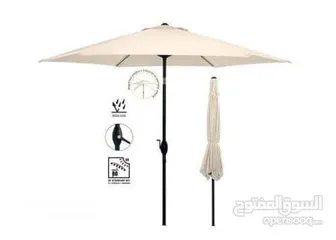  1 مظلة للحدائق و الرحلات florabest الألمانية Florabest German مظلة ثابتة في تصميم مثا هيكل من الألوم