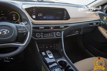  15 Hyundai Sonata 2023 Hybridعداد صفر  Zero Mileage السيارة وارد و كفالة الشركة