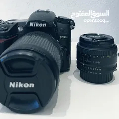  1 للبيع Nikon d7000 مع اضاءت واكسسوارات