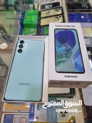  6 مستعمل ايام Samsung M55 5G رام 16 جيجا 256 أغراضة والكرتونه الأصلية متوفر توصيل