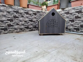  22 بيت للكلاب او القطط خشب لاتيه 18 قوي ومتين عده موديلات وألوان