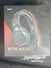  1 سماعة بلاي ستيشن 4 ماركة acer nitro جديدة