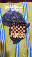  6 شطرنج خشب نحت يدوي افريقي نوادر