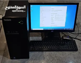  1 كمبيوتر مكتبي ممتاز للمحلات او الدراسة