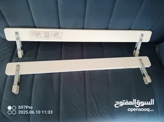  4 حواجز خشبية أمان لسرير اطفال