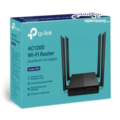  8 راوتر انترنت شبكات انترنت وايرلس تي بي لينك TP Link wifi  Router C64 Archer for internet connection