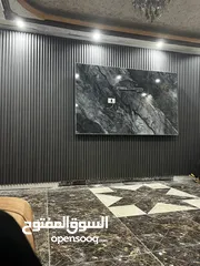  2 واجهات بديل الرخام وبديل الخشب والديكورات العصريه وبديل الحجر