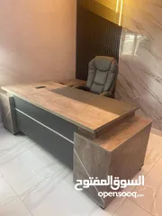  3 مكتب مدير مميز مع جانبيه وحده الادراج مع طاوله