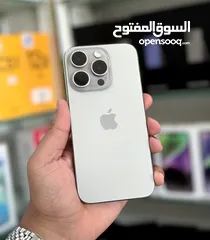  3 عرض خااص : iPhone 15 pro 256gb هواتف بحالة الوكالة مع ضمان و ملحقات بدون اي شموخ أو مشاكل و بأقل سعر