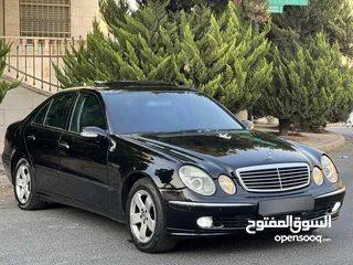  3 مرسيدس e200 موديل 2006 بحالة الوكالة فل اضافات افنتجارد لون اسود بالصلاة ع النبي ما شاء الله