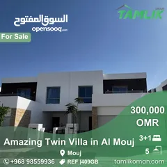  1 Amazing Twin Villa for Sale in Al Mouj  REF 409GB