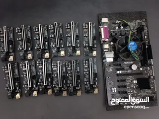  1 مستعمل و جديد mining motherboard btc