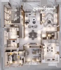  4 شقة مميزة للبيع من المالك مباشرة اعلى تشطيبات في ارقى احياء عمان